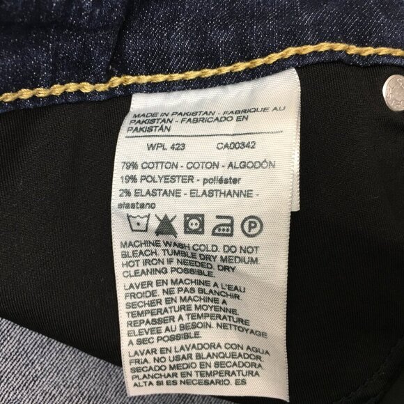 Levi's Signature Jeans Totally Shaping Skinny Dark Wash size 12 length 28" - Picture 7 of 8